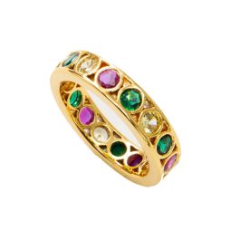 Unique Gold Plated Iridescent Ring