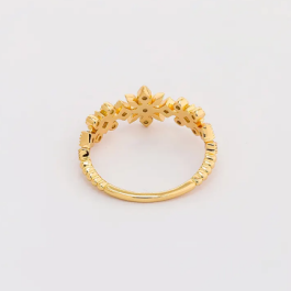 Italian Style Gold Plated Silver Ring